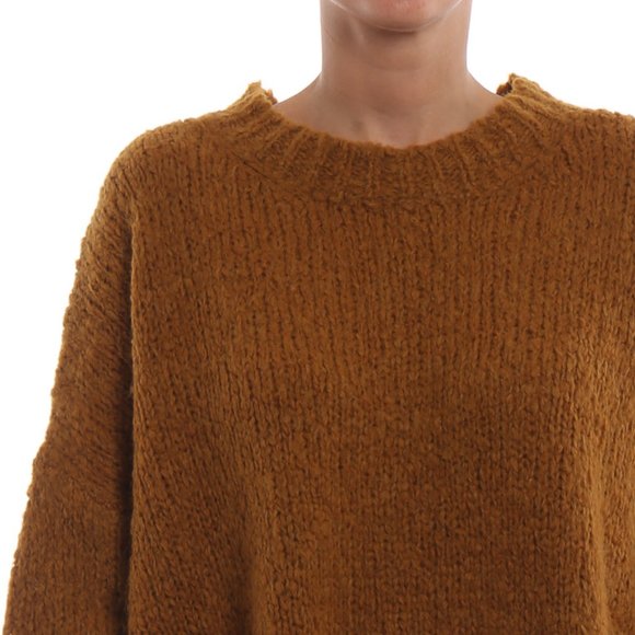 Isabel Marant Etoile Sayers Oversized Camel Sweater Alpaca Wool Blend Sz 10 XL - Picture 10 of 10
